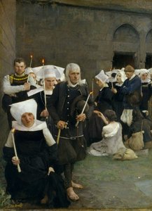 The Pardon in Brittany, 1886 by Pascal Adolphe Jean Dagnan Bouveret